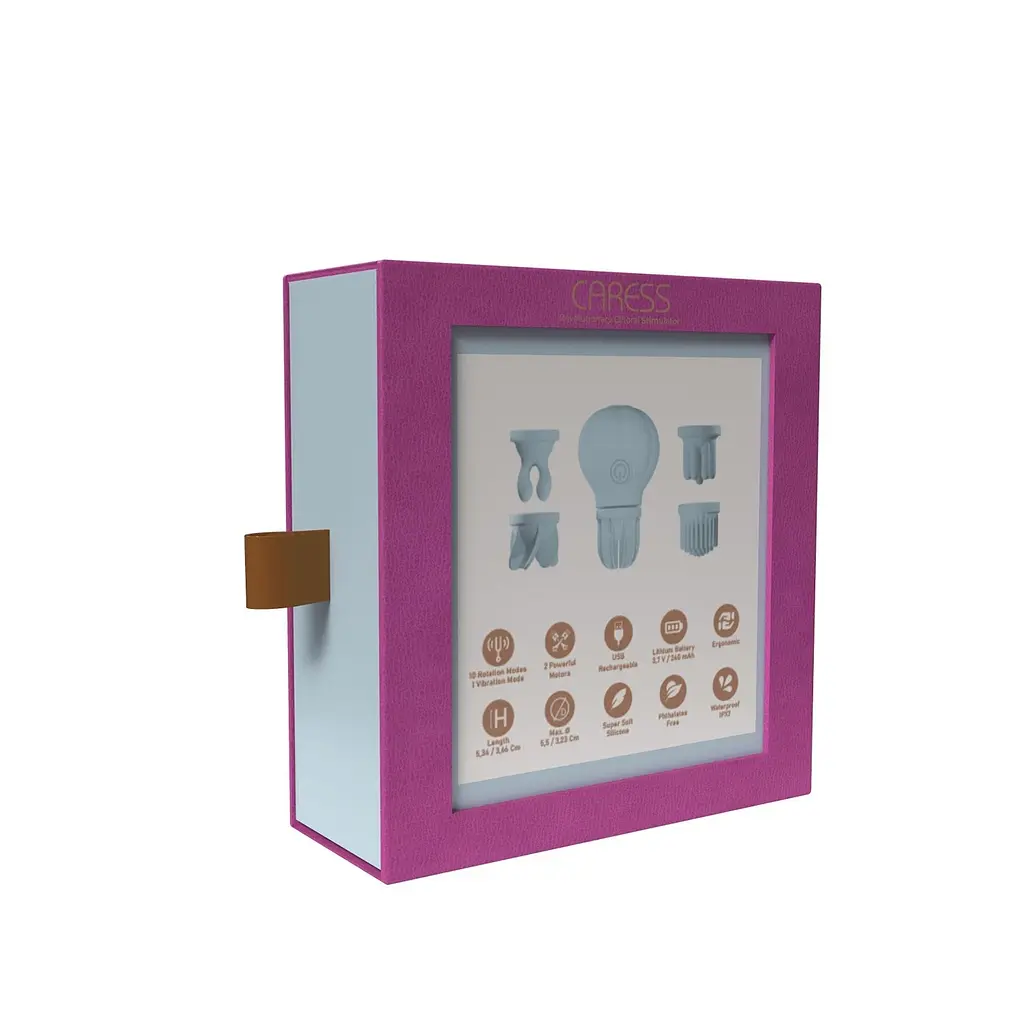 Вибратор для клитора Adrien Lastic Caress голубой - фото 10