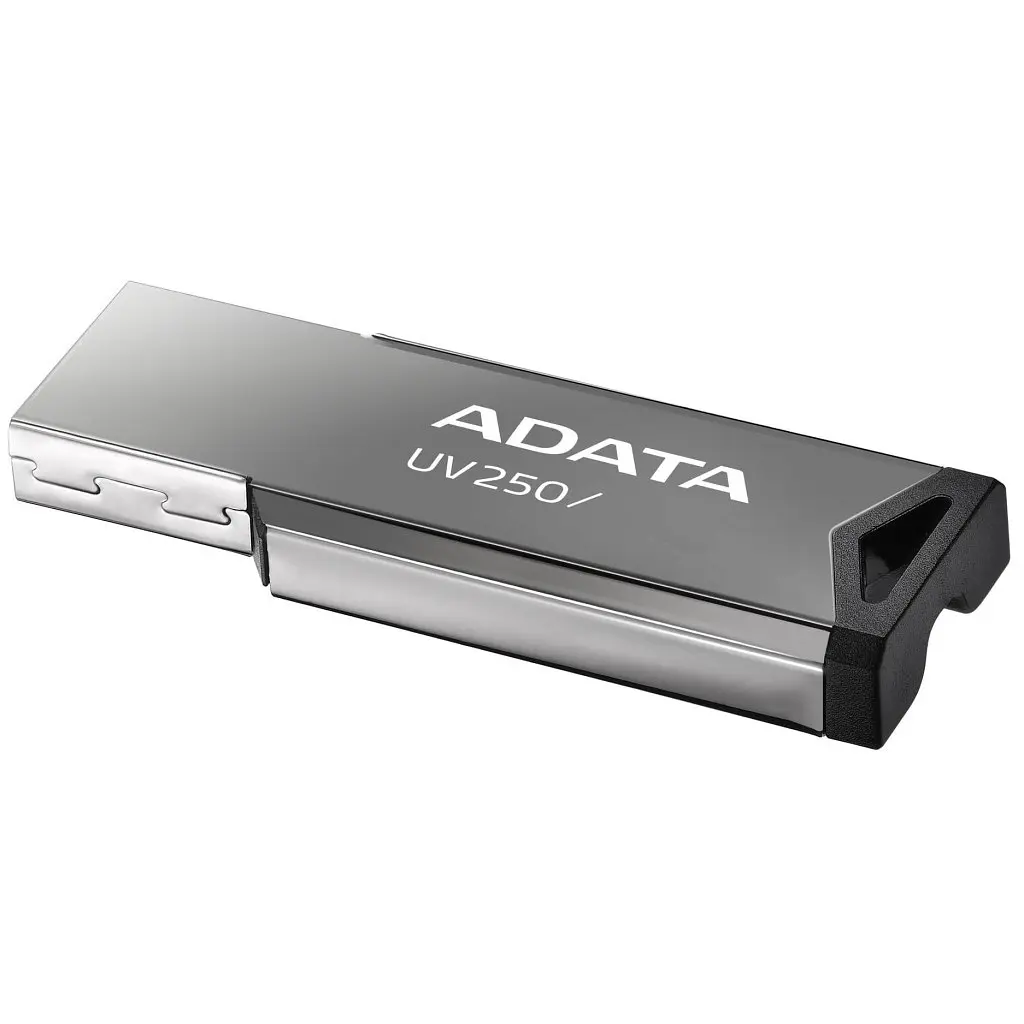 USB-флешнакопичувач ADATA 16GB AUV 250 сріблястий USB 2.0 (AUV250-16G-RBK) - фото 2
