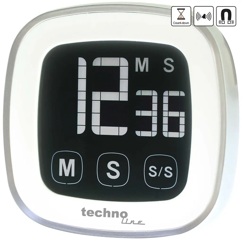 Таймер кухонний Technoline KT400 Magnetic Touchscreen White (KT400) - фото 4