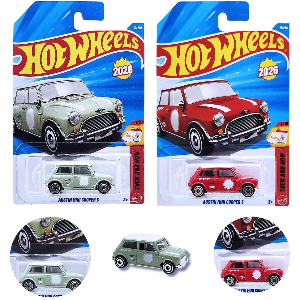 Базова машинка Hot Wheels Then and Now Austin Mini Cooper S колір в асортименті (5785) JJK94 - фото 3