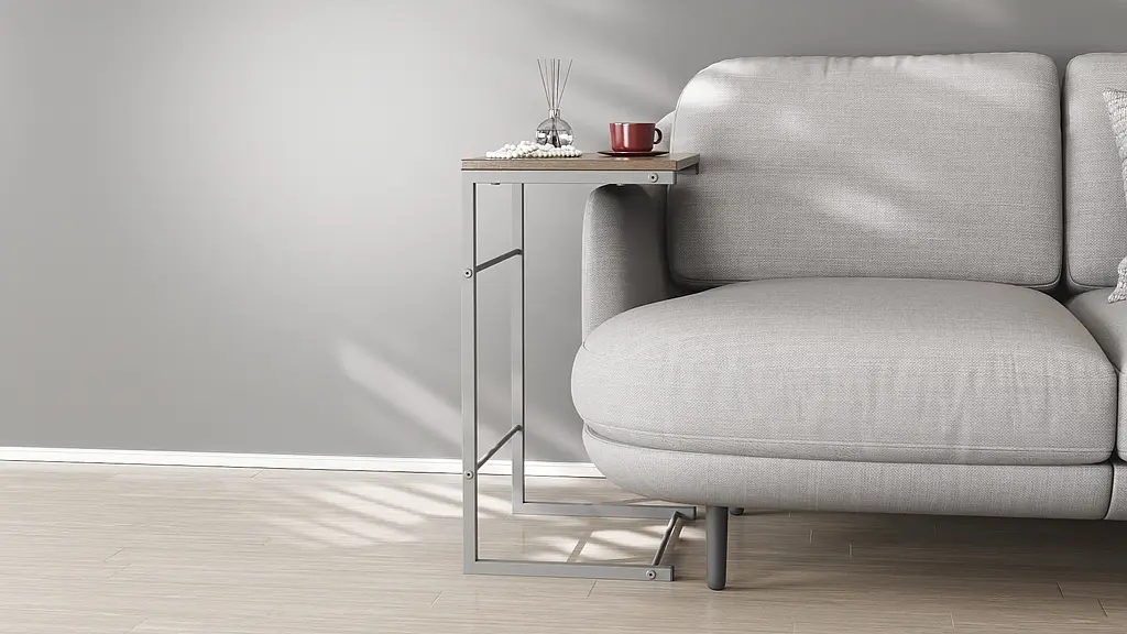 Столик Террі Ferrum-decor 650x440x330 Сірий метал ДСП Дуб Сонома Трюфель 16 мм (FRD-104666) - фото 2