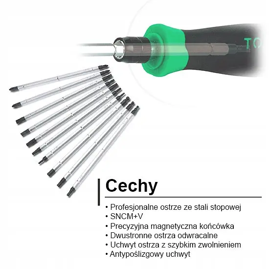 Набір викрутка з насадками 20 в 1 TOPTUL (PH,PZ,SL,Hex,Torx) GAAI2101 - фото 4