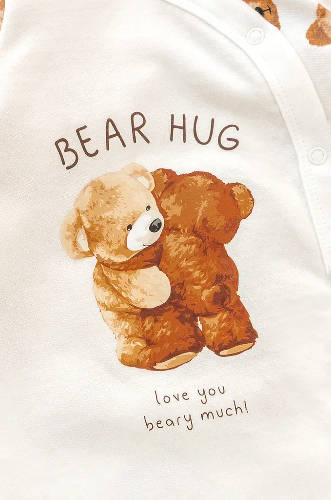 Чоловічок для немовлят з начосом Cute Bears на кнопках - фото 3