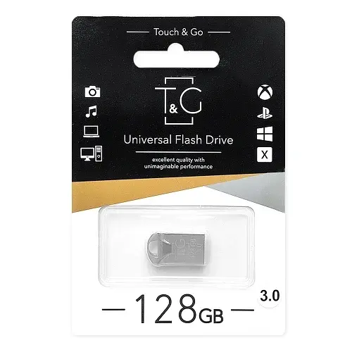 Флешнакопичувач USB 128Gb Metal TG106, Silver T&G teh0021091 - фото 2