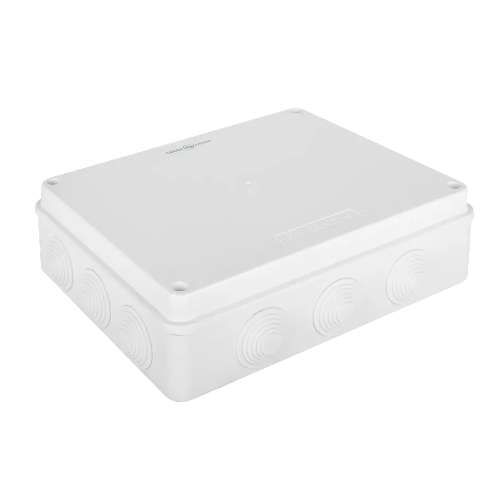 Коробка розподільна GreenVision 255х200х80 мм IP65 зовнішня