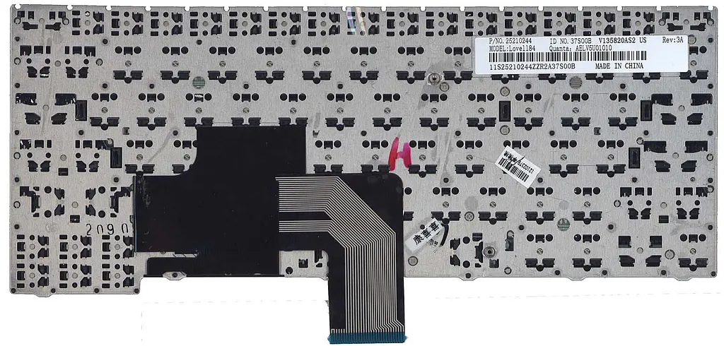 Клавіатура для ноутбука Lenovo IdeaPad (V490) Black, (Silver Frame) - фото 2