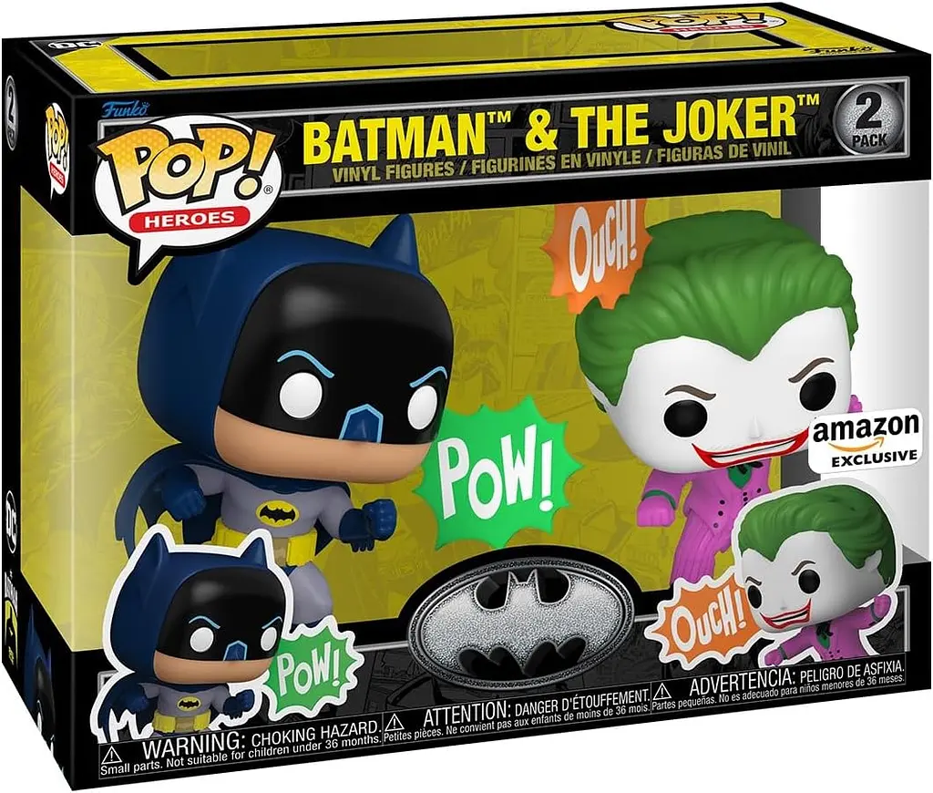 Коллекционная фигурка Funko Pop ДС Бетмен и Джокер DC Batman and The Joker 10 см Exclusive 2-Pack - фото 3