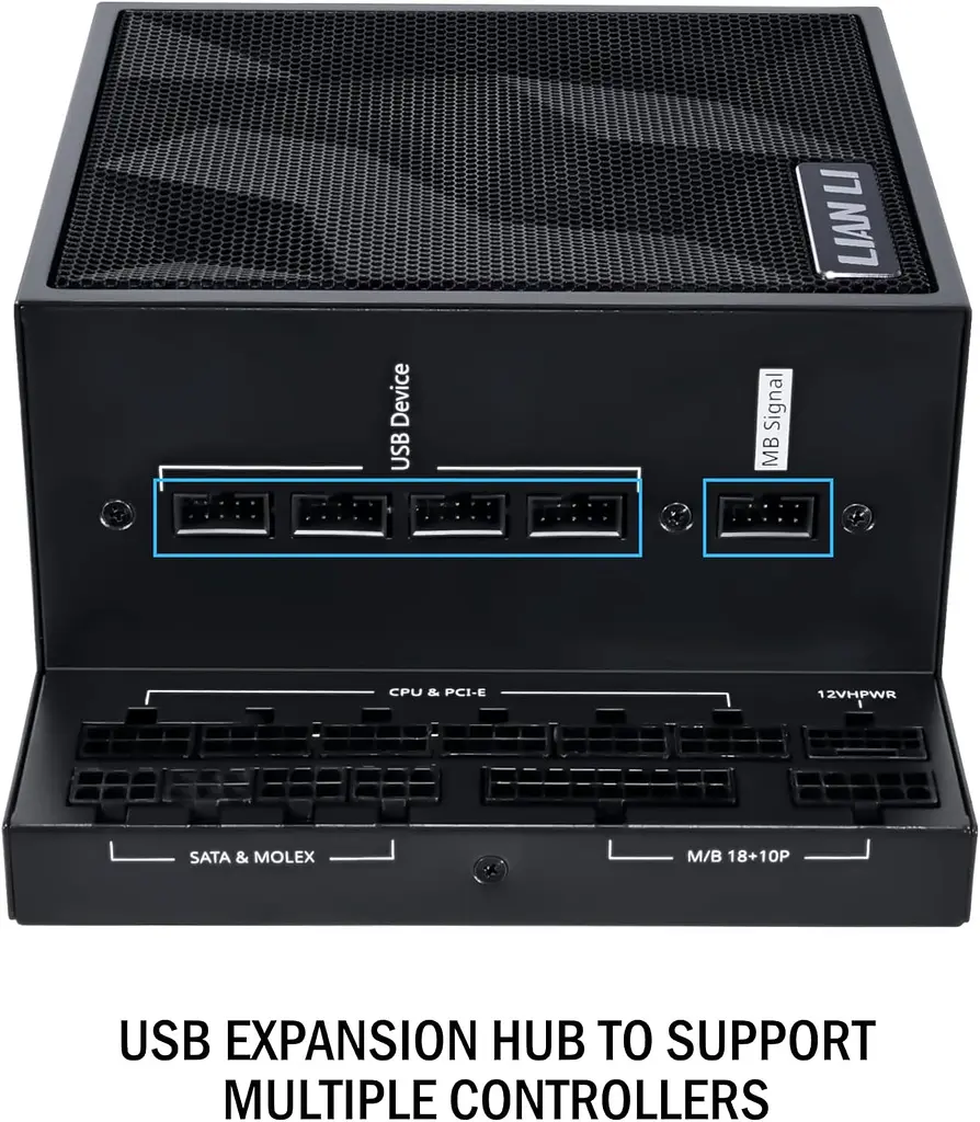 Блок живлення Lian Li EDGE1000, 80 Plus Platinum, Black, EU Cord (G9P.EG1000.BE00.EU) - фото 3