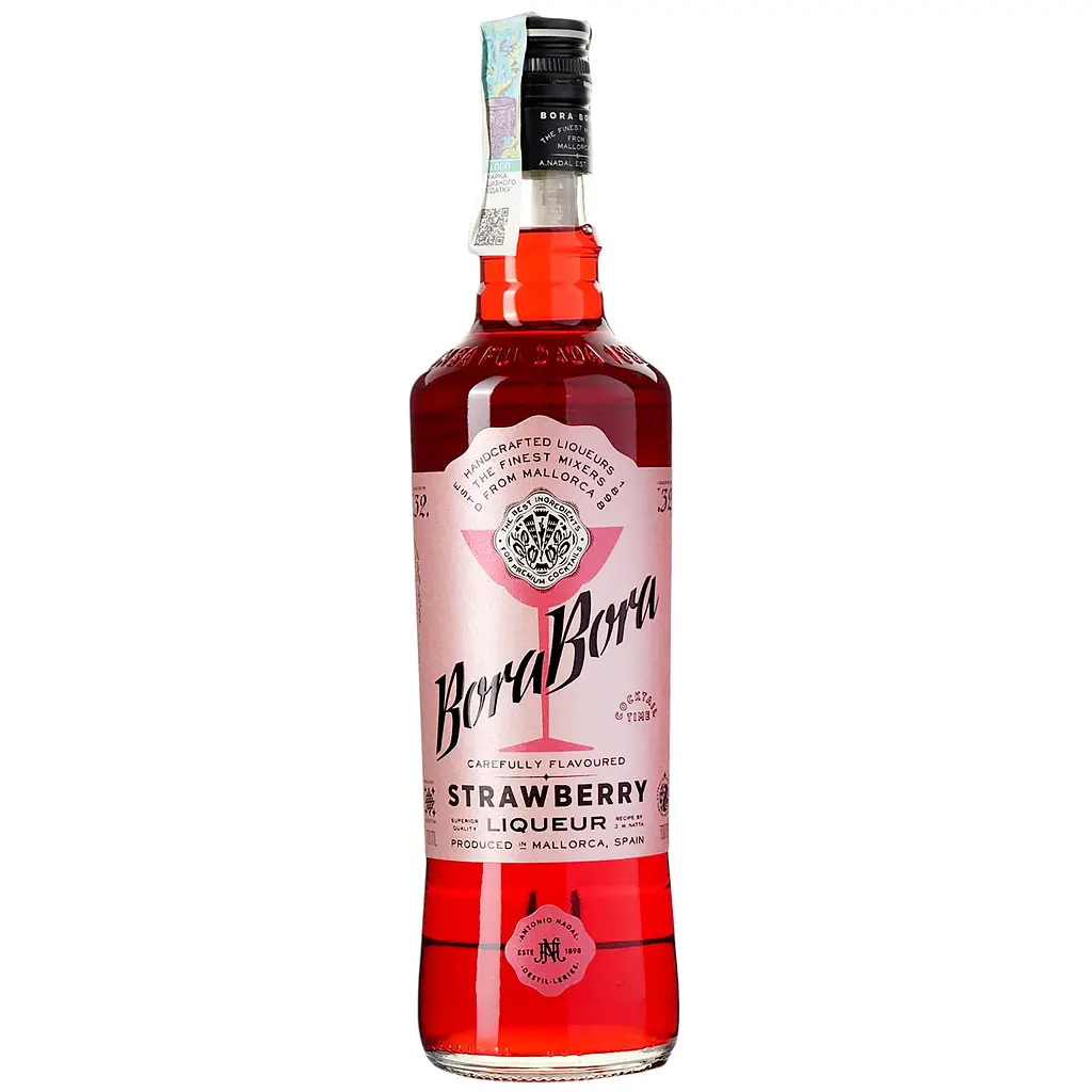 Лікер Bora Bora Strawberry 20% 0.7 л