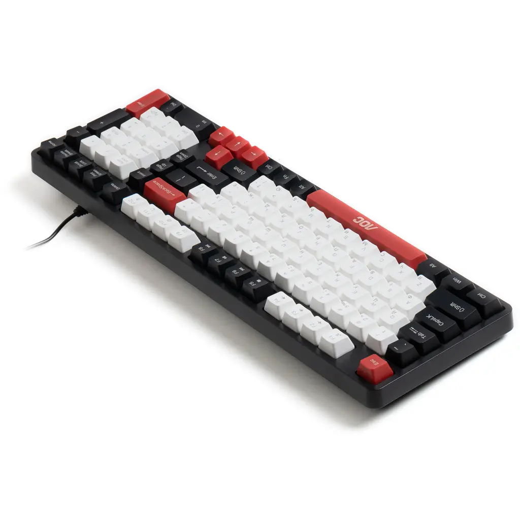 Клавіатура AOC GK116H1 LED USB UA White/Red/Black (GK116H1/97) - фото 6