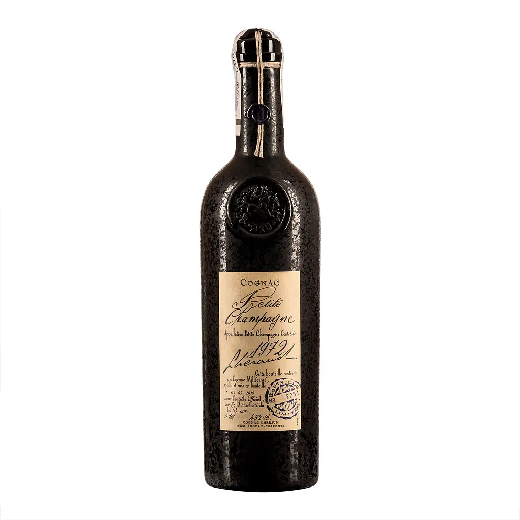 Коньяк Lheraud 1972 Petite Champagne, у дерев'яній коробці, 45%, 0,7 л - фото 2