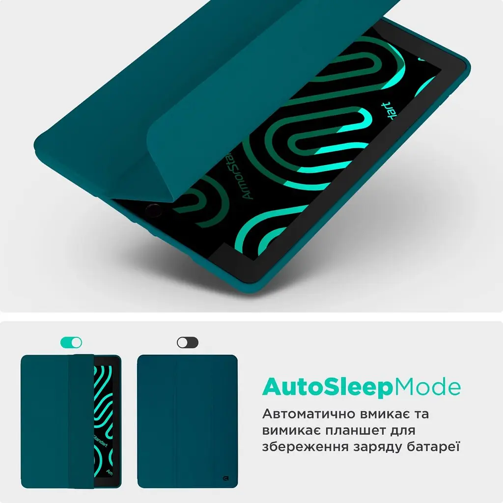 Чохол-книжка ArmorStandart Smart Fold Pen для Apple iPad 11 2025 (A16) / 10.9 2024 / 2022 Pine Green (ARM74943) [133701] - фото 7