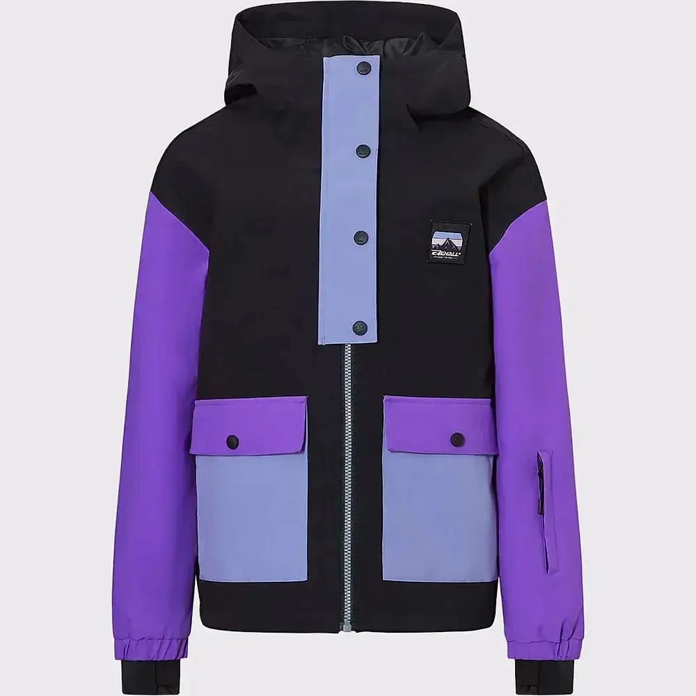 Куртка дитяча Rehall Stussy Junior 2026 140 Чорний-Фіолетовий - фото 5