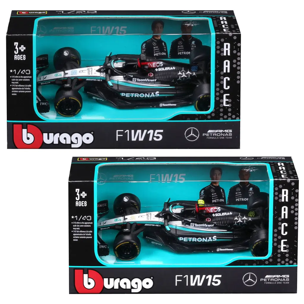 Масштабна модель автомобіля Bburago Автомодель - Mercedes-AMG F1 W15 Performance (2024), 1:43 (18-38208) - фото 12