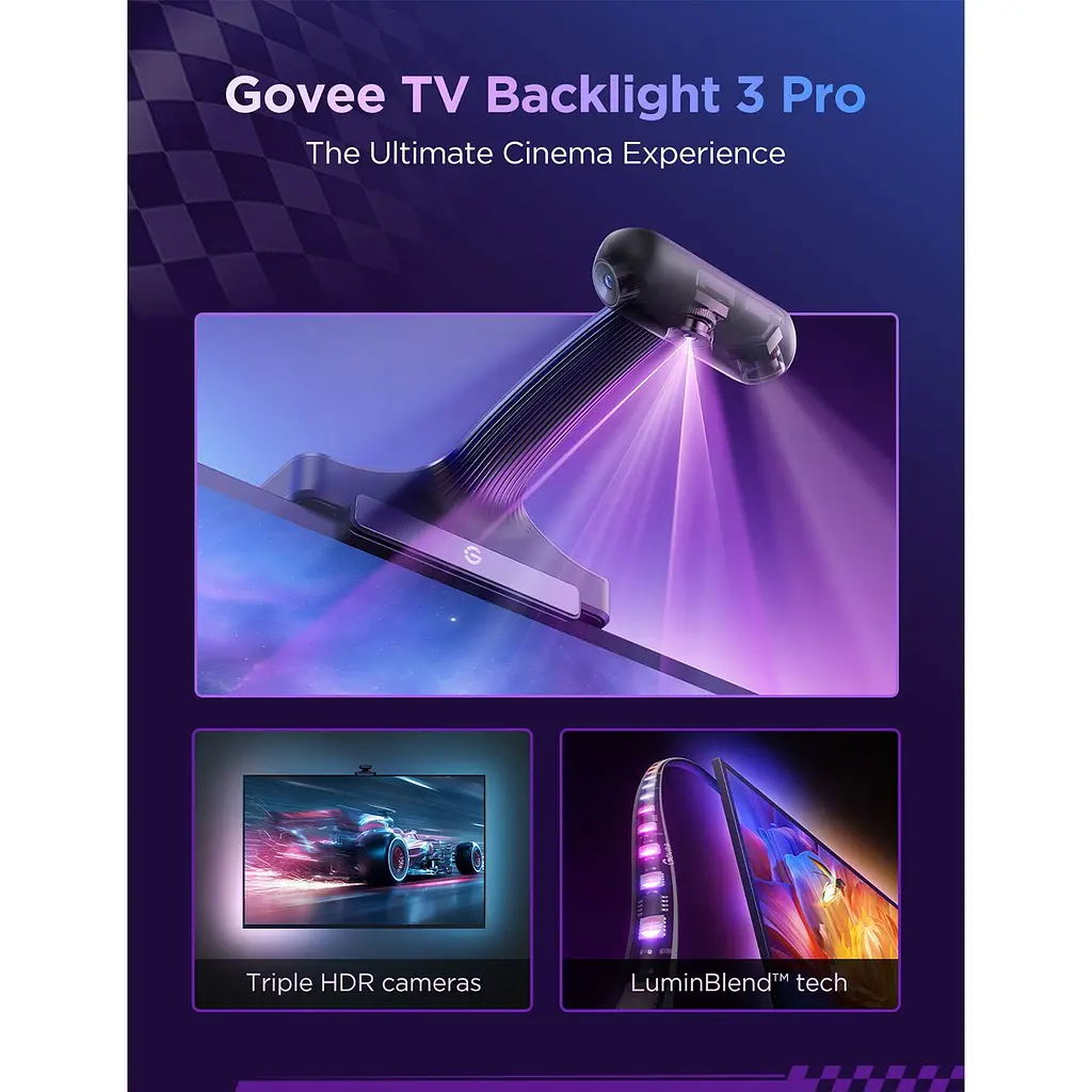 Світлодіодна стрічка Govee R2A80 Three-camera TV Backlight 55-65' (R2A80C11) [164283] - фото 3