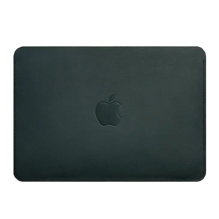 Чохол із натуральної шкіри BlankNote для MacBook 13 дюйм Зелений краст - фото 4