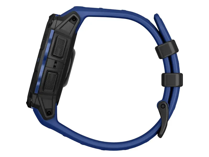 Смарт-годинник Garmin Instinct 3 45mm AMOLED Black with Blue Band (010-02936-03/43) - фото 5