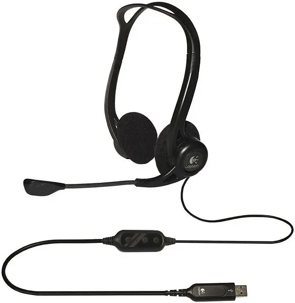 Гарнитура Logitech Headset PC 960 Stereo Headset USB OEM (981-000100) - фото 2