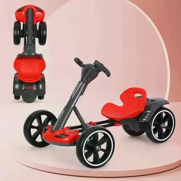 Дитячий електромобіль GO KART F1 з пультом і Bluetooth 390 Вт червоний - фото 4