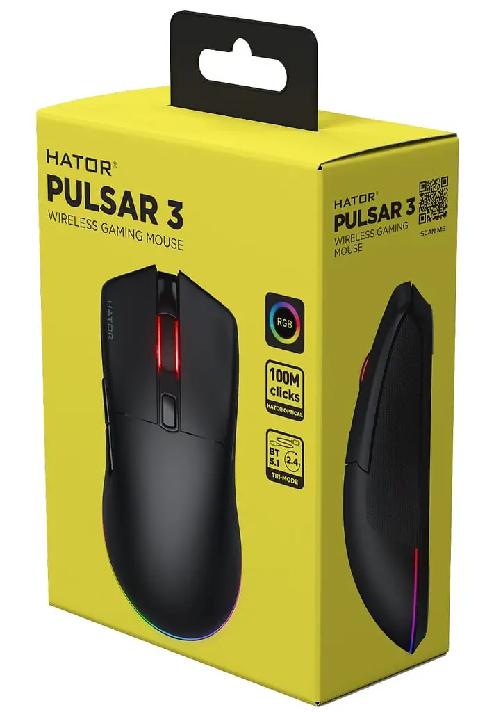 Мышь HATOR Pulsar 3 Wireless Black (HTM630) U1 - фото 6