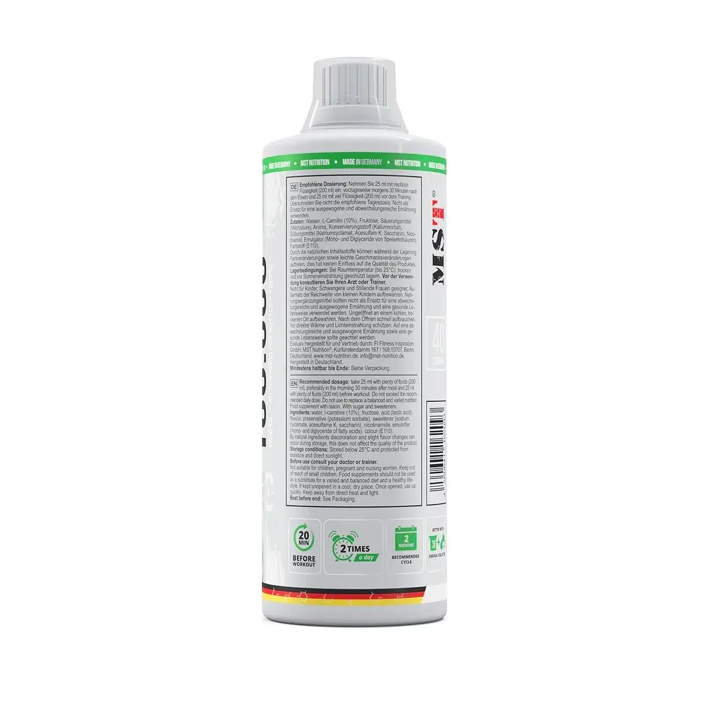 Жироспалювач L-Carnitine, 500 мл MST Nutrition vit0004429 - фото 3