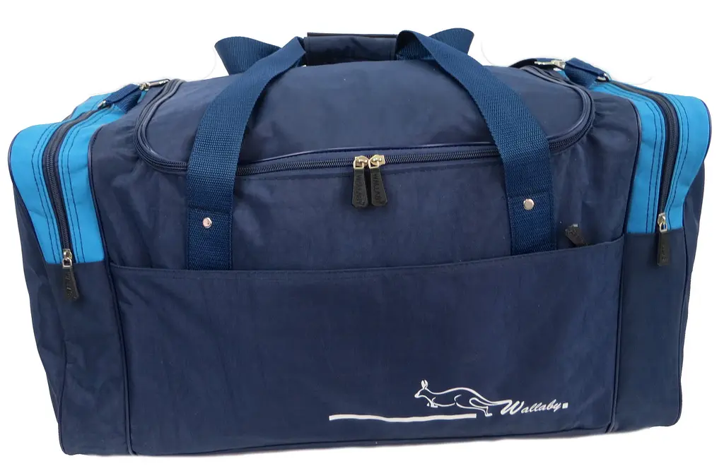 Сумка дорожня середня Wallaby 437-4 60х34х27 см 62 л Синя - фото 5