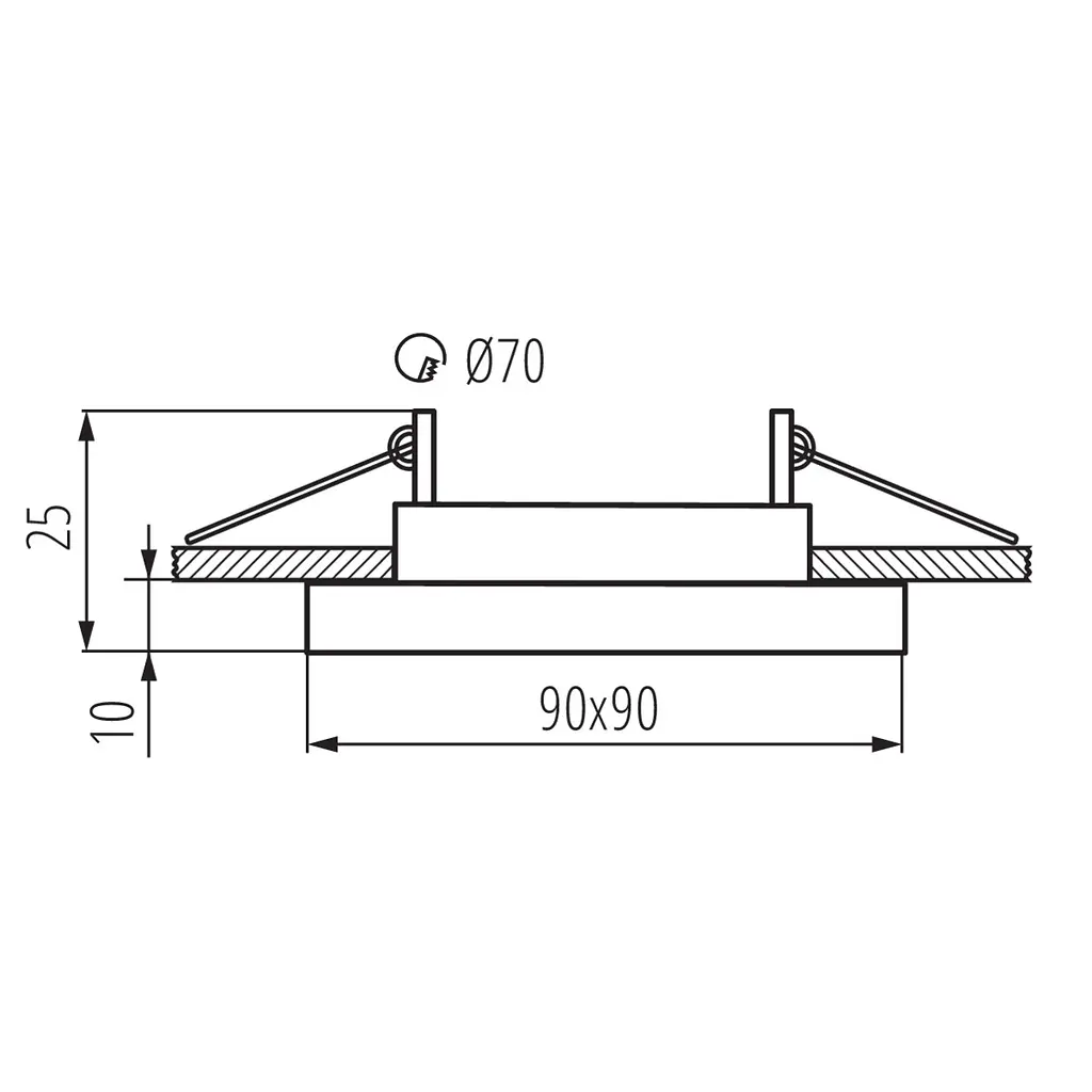 Встроенный точечный светильник Kanlux CEMIN DTL-GR (27230) - фото 4