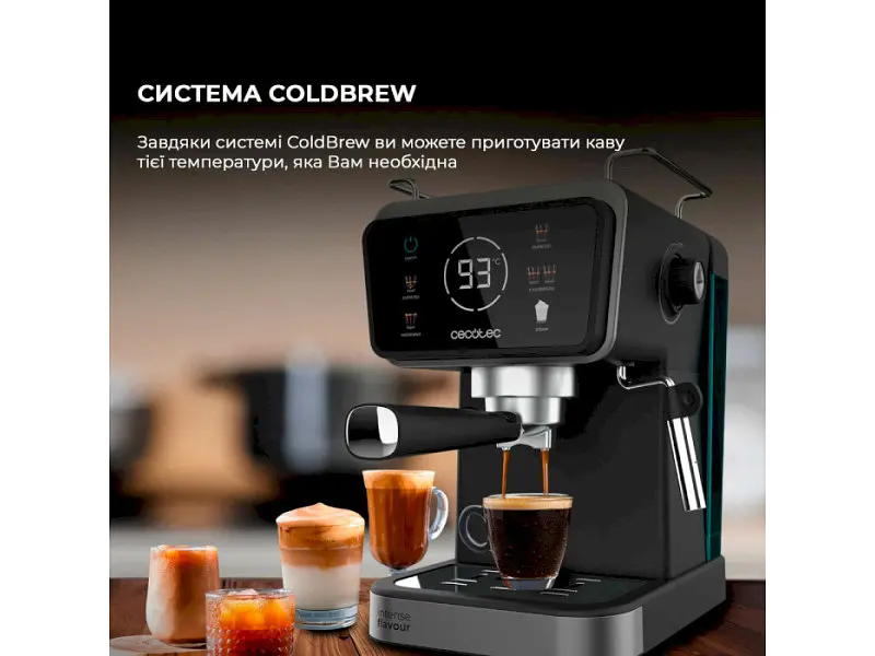Ріжкова кавоварка еспресо Cecotec Power Espresso 20 ColdBrew Touch (CCTC-00269) - фото 9