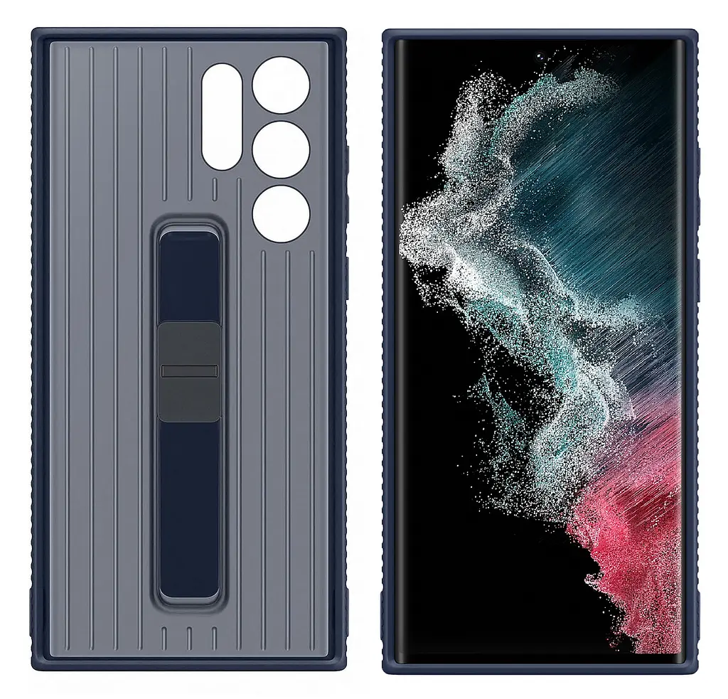 Чохол оригінальний Protective Standing Cover EF-RS908CNEGRU для Samsung Galaxy S22 Ultra (6.8") Navy - фото 9