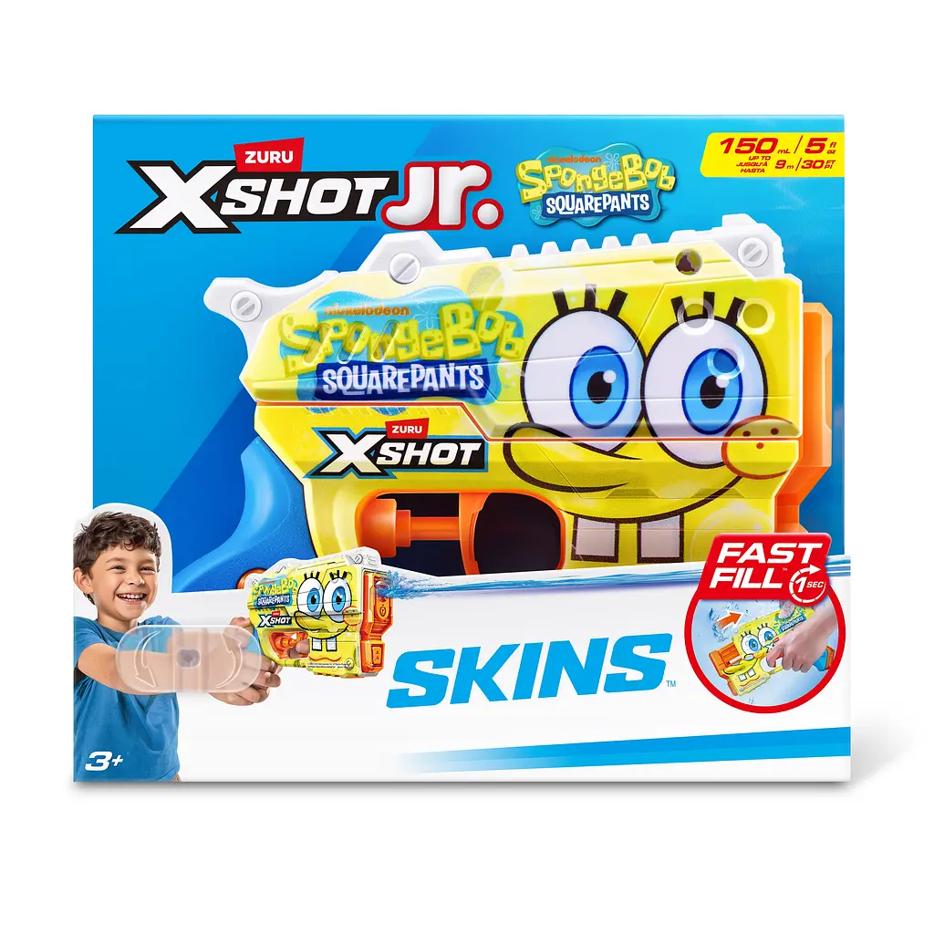 Водный бластер Zuru X-Shot Fast Fill Spongebob Yellow (118199A) - фото 2