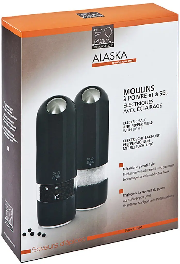Набір електричних млинкiв Peugeot Alaska для солі та перцю, 17 см, темно-сірий (2/28503) - фото 4