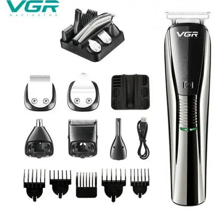 Беспроводная Машинка для стрижки VGR V-029 триммер 6 в 1 - фото 2