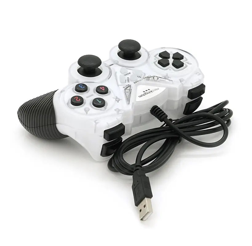 Геймпад джойстик Microkingdom 8600 DoubleShock USB White - фото 2