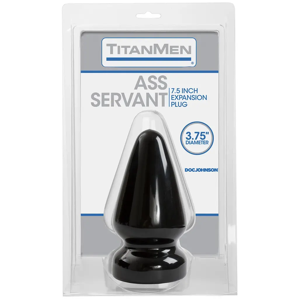 Анальна пробка Titanmen Tools Ass Servant 18 см (чорна) - фото 2