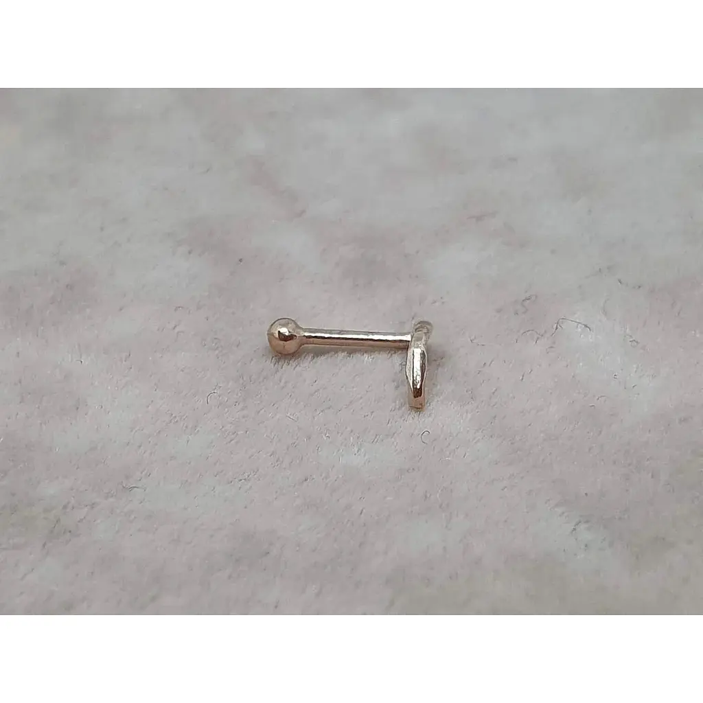 Золота сережка-пірсинг Dear в ніс Dear. 1004 - фото 2