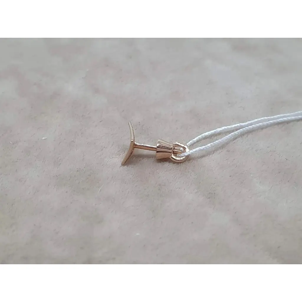 Золотая моносерьга-пуссета Tango. 500049Ш - фото 3