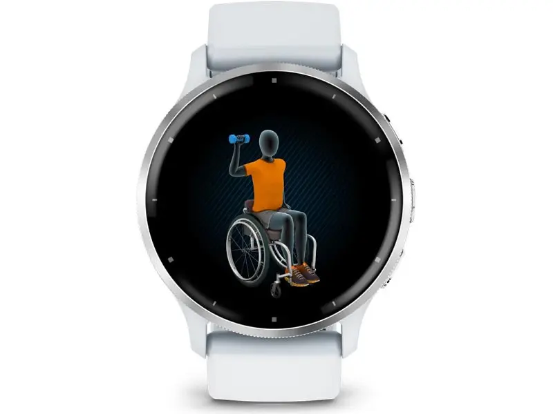 Смарт-годинник Garmin Venu 3 Silver Stainless Steel Bezel with Whitestone Case and Silicone Band (010-02784-00/50) - фото 5