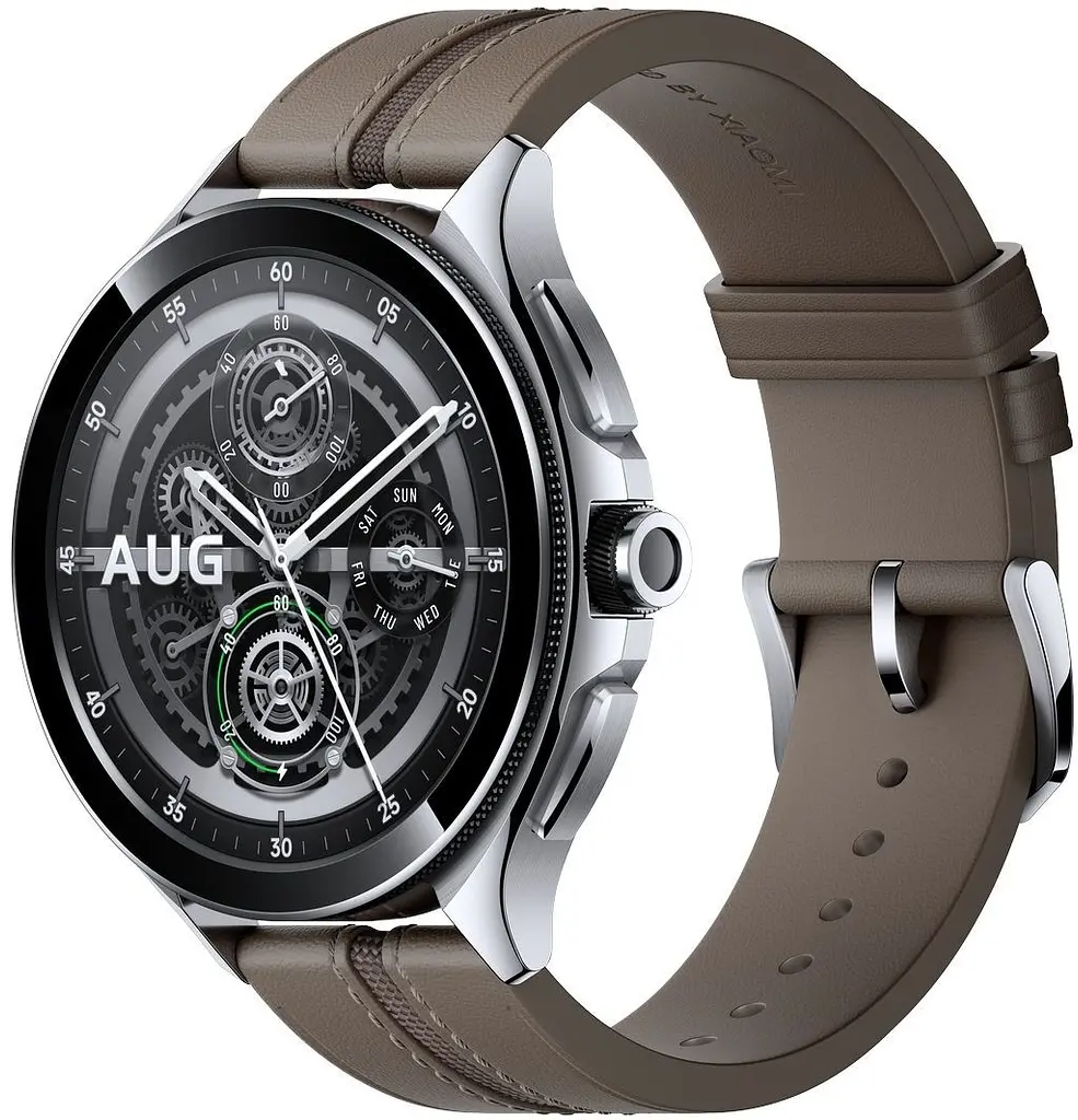 Смарт-годинник XiaomiWatch 2 Pro 4G LTE Silver Case with Brown Leather Strap BHR7210GL Brown - фото 3