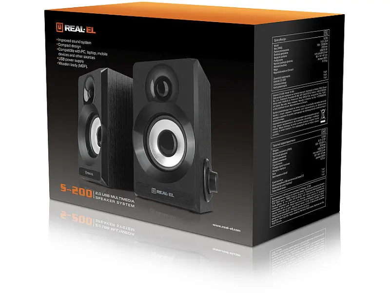 Колонки для комп'ютера REAL-EL S-200 Black - фото 10