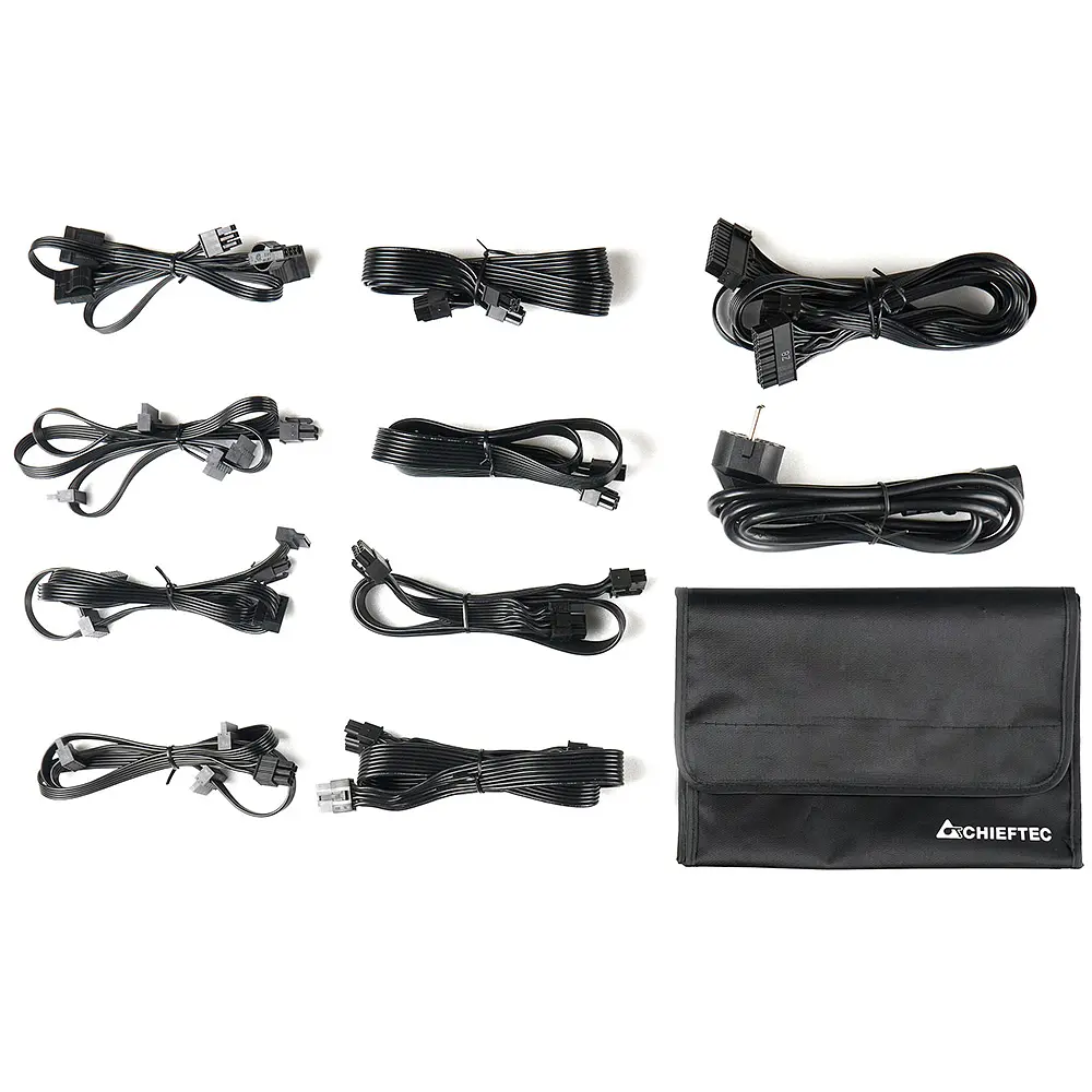 БЖ 1250W Chieftec POLARIS PPS-1250FC, 135 mm, 80+ GOLD, Cable management, retail - фото 6