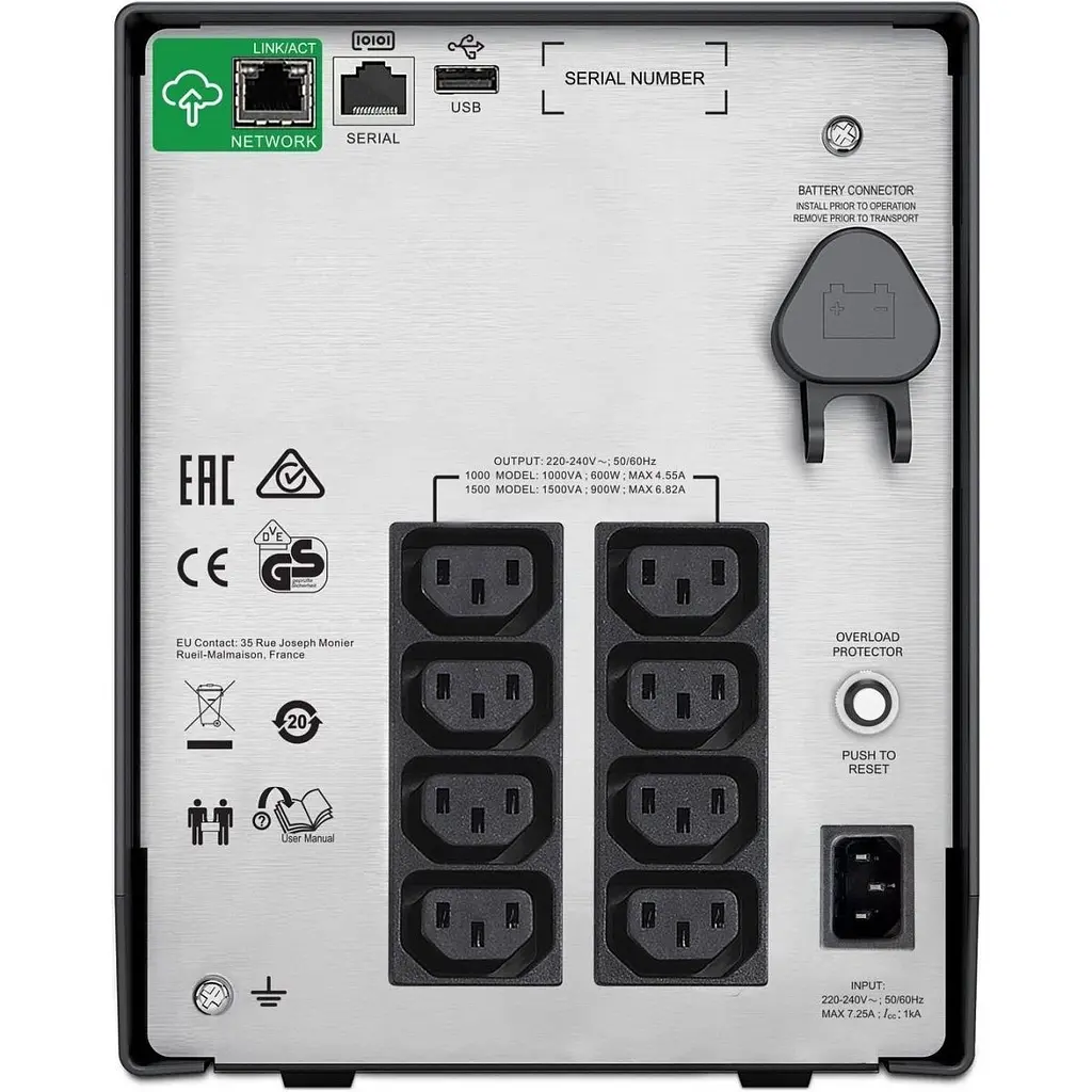 Джерело безперебійного живлення (ДБЖ) APC Smart-UPS C 1500VA 230V LCD IEC (SMC1500IC) [137972] - фото 4
