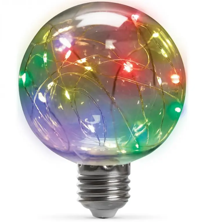 Лампа світлодіодна Feron LB-381 1Вт E27 RGB (41676) - фото 2