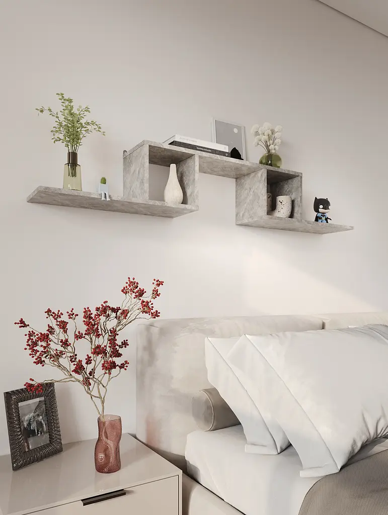 Полиця-конструктор MebelStar 153,2x20x44,8 см Бетон (MBS-1798) - фото 4