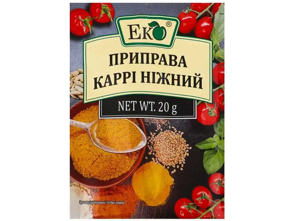 Приправа ЕКО 20 г карі ніжний