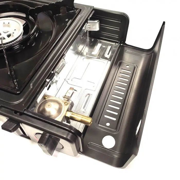 Туристична портативна газова плита пальник Portable Gas Stove BDZ-155-A з перехідником - фото 6