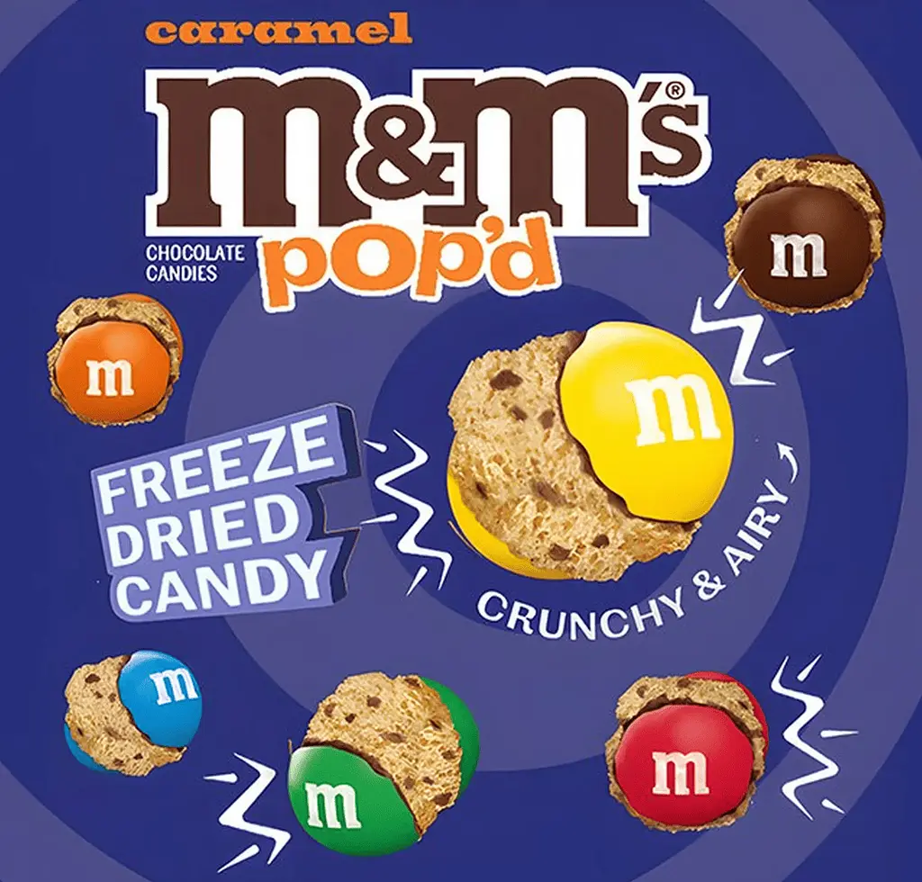 Цукерки M&M's Pop'd Caramel Chocolate Crunchy Candy 155г - фото 3