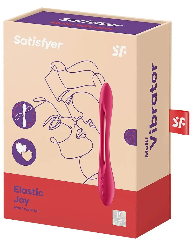 Універсальний гнучкий вібратор для пар Satisfyer Elastic Joy Red - фото 6