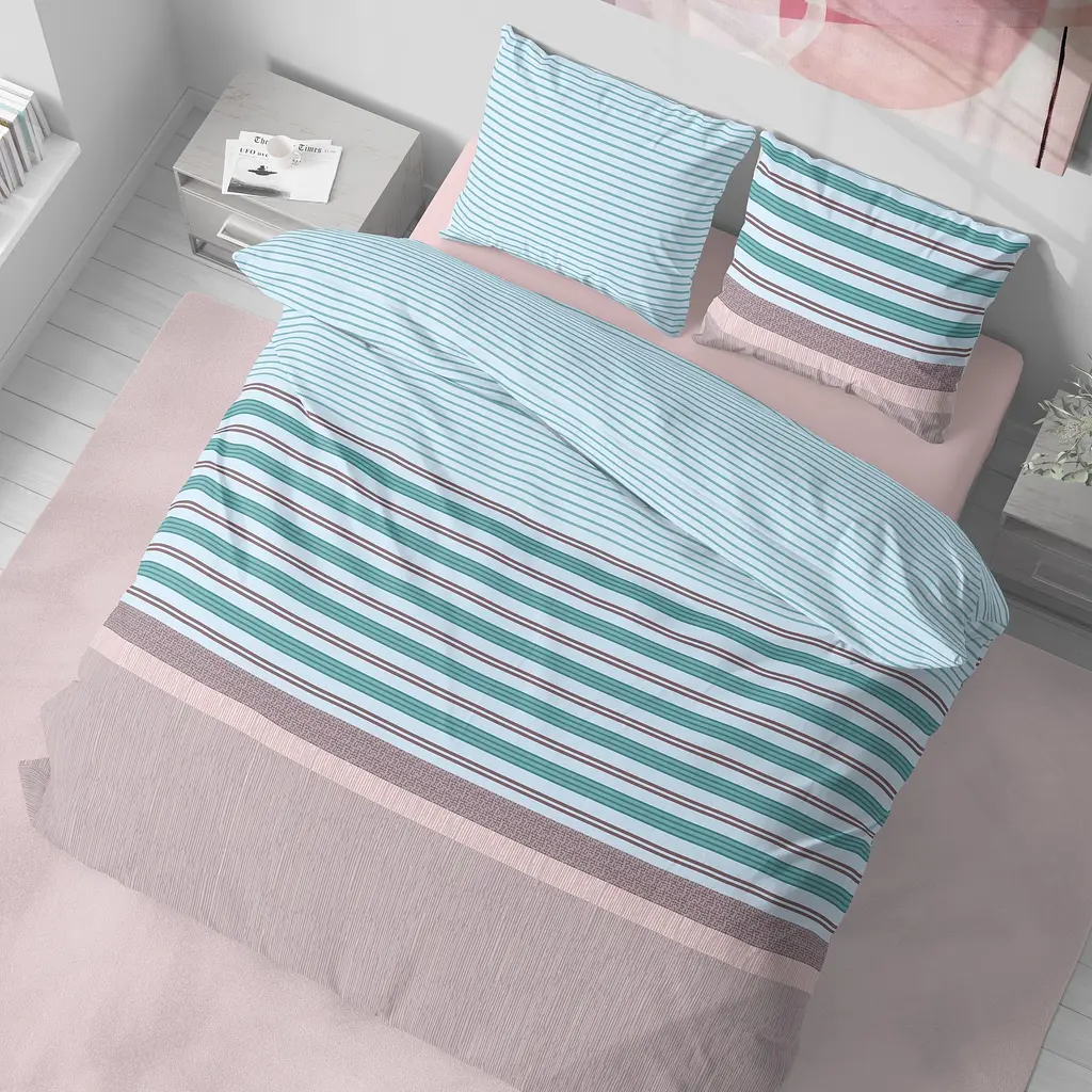 Комплект постельного белья Lelit Полуторний в полоску 150 х 215 см L-2041/2 (le2000000266039) - фото 3