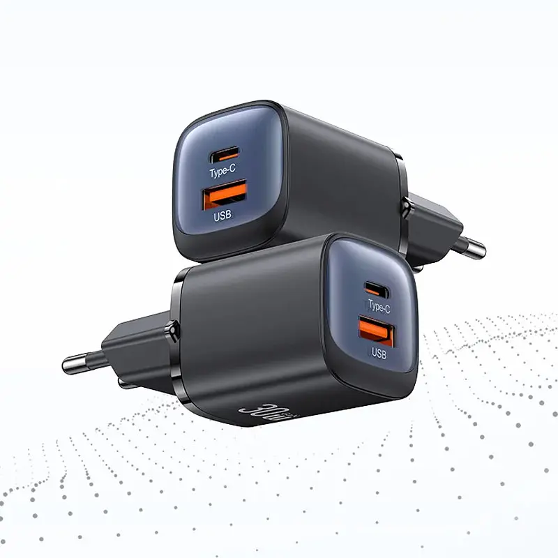 МЗП Usams US-CC254 GaN HC Ser. 30W (1USB-A/1C) Black - фото 5