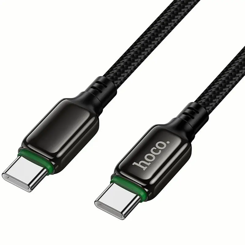 Дата кабель Hoco X127 Exceed Type-C to Type-C 60W (1m) Black - фото 4